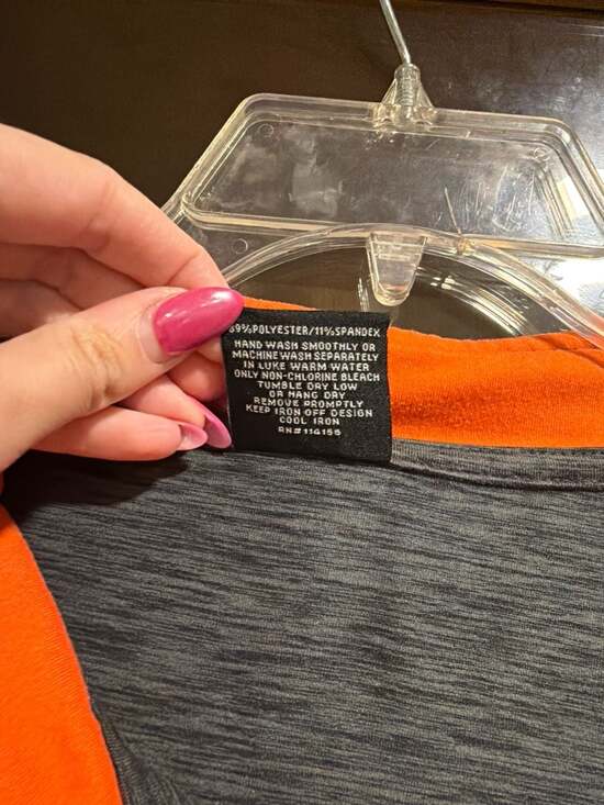 Miami Hurricanes Colosseum 3XL Heathered Charcoal & Orange Quarter-Zip Pullover - Picture 4 of 6